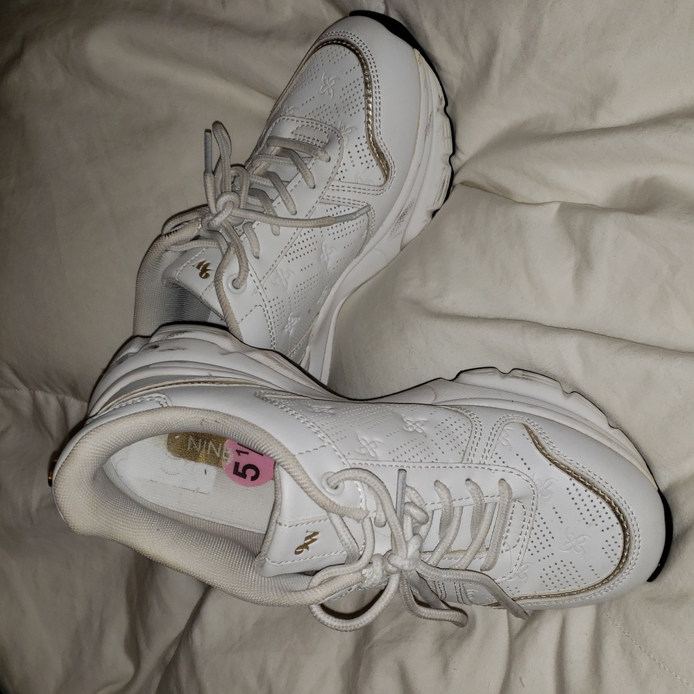 $15 or 2/$20. Nine West White Sneakers Women size 5.5